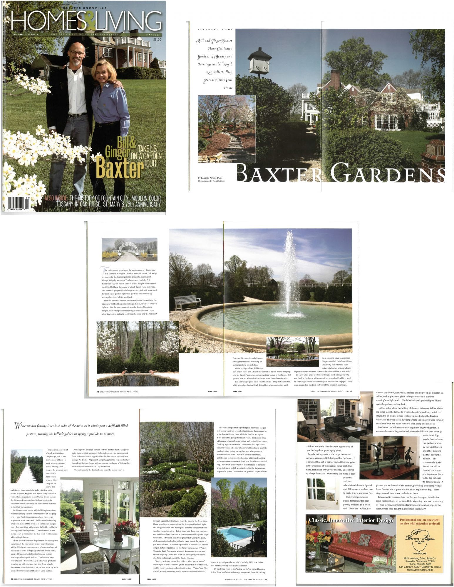 Baxter Gardens Homes and Living magazine feature